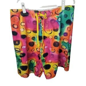 Rhythm Mens Swim Trunks Hybrid Board Shorts Size 36 Multicolor Beach Surfer